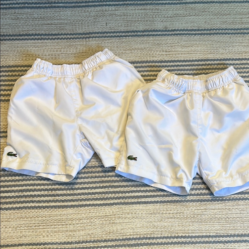 Lacoste Kids White Shorts boys size 6